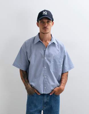 Reclaimed Vintage Short Sleeve Boxy Shirt In Multi