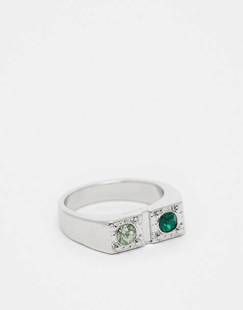 Reclaimed Vintage – Silverfärgad ring i omlottdesign och unisex-modell - view 1