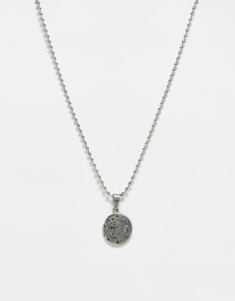 Reclaimed Vintage – Silverfärgat kedjehalsband i vattentåligt, rostfritt stål och unisex-modell - view 1