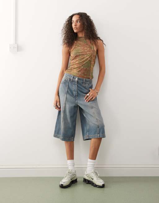 Reclaimed Vintage - Sjaaltop met halternek in boho tegelprint, 3 van 4