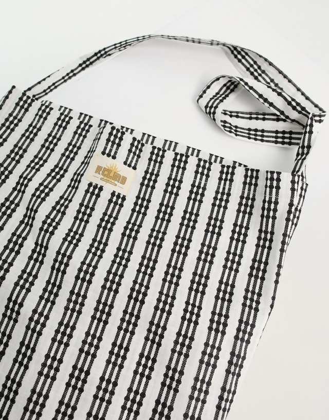 Reclaimed Vintage slouch gingham tote - part of a set 2