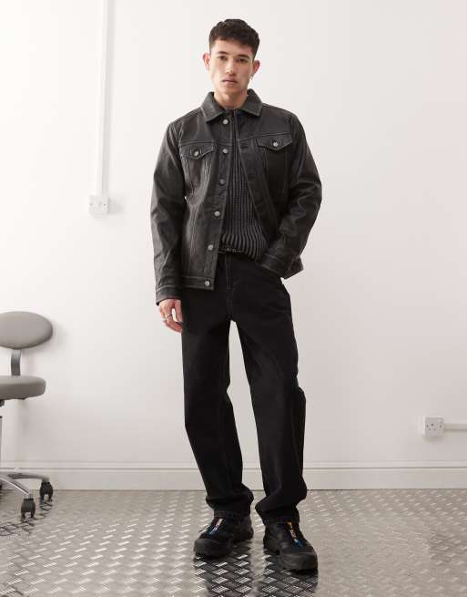 Reclaimed Vintage - Sorte afslappede jeans med lige ben