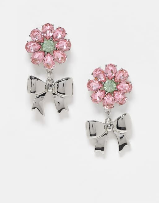 Floral drop deals earrings
