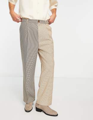 Reclaimed Vintage spliced trousers co-ord in check - ASOS Price Checker