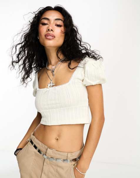 Reclaimed Vintage square neck prairie top - view 1