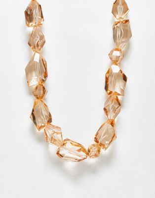 Reclaimed Vintage statement gem necklace  - ASOS Price Checker