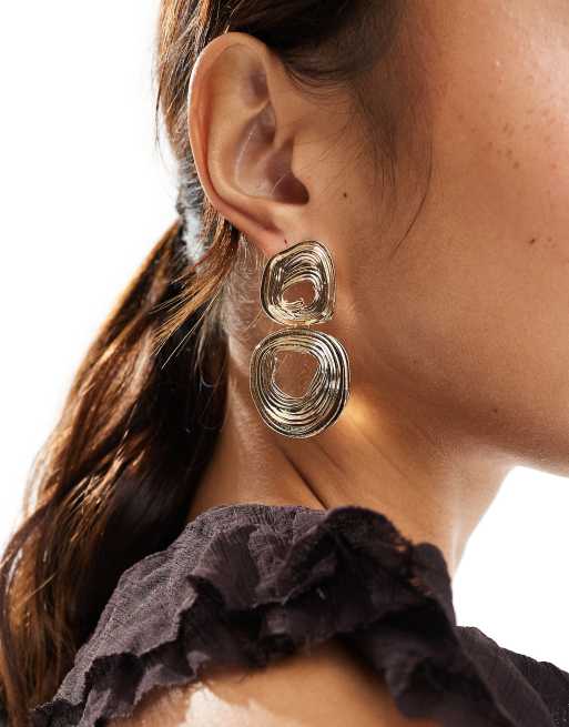 Reclaimed Vintage - Statement oorbellen in goud