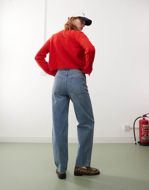 Reclaimed Vintage straight jean in blue wash