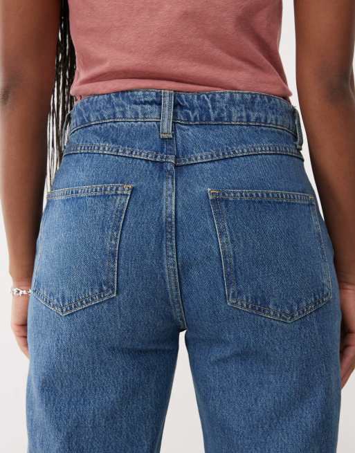 Reclaimed Vintage straight leg jeans in vintage light wash blue, 5 of 5