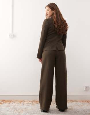 Reclaimed Vintage Straight Leg Pants In Brown