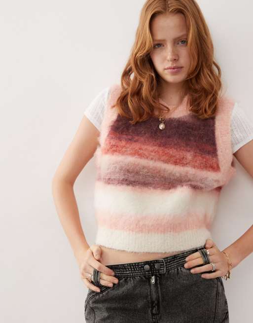 Reclaimed Vintage - Stribet vest i flere farver