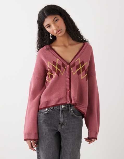 Reclaimed Vintage – Strickjacke mit Argylemuster - view 1