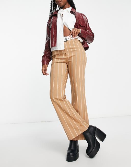 Reclaimed Vintage stripe bengaline flare pants