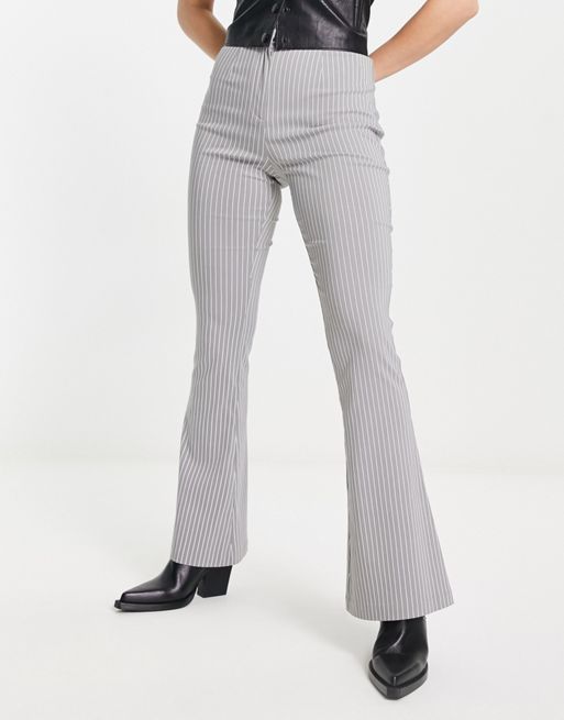 Reclaimed Vintage stripe benglaline flare trouser