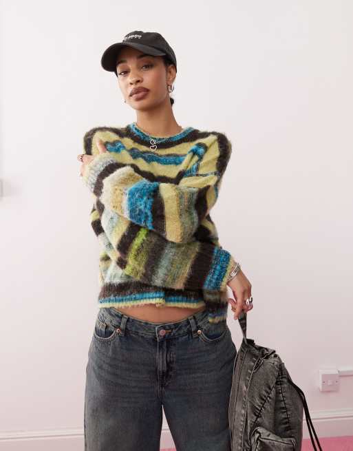 Vintage striped sweater top