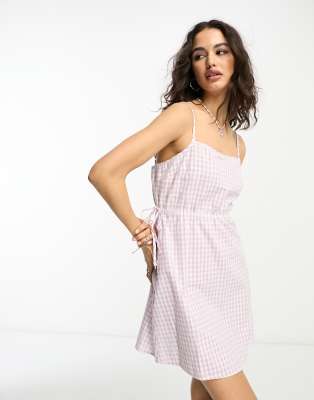 Reclaimed Vintage Sundress In Gingham-multi