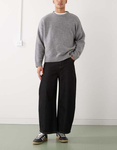 Reclaimed Vintage – Svarta, baggy jeans i cowboystil - view 1