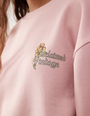 Sweat à Capuche Vintage Années 90 - Motif Fleurs Printemps Noir - Taille L - Occasion Très Bon état