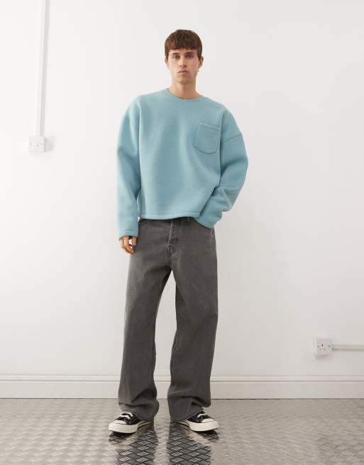 Reclaimed Vintage sweatshirt in washed blue