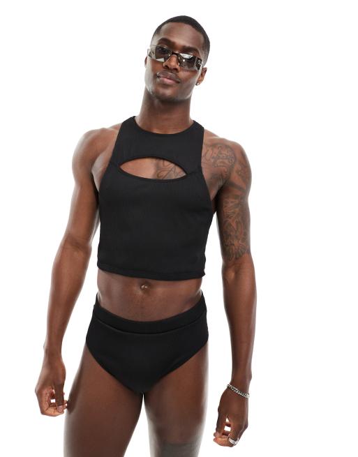 Retro swim top sales