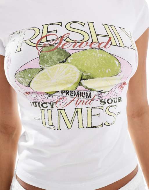 T shirt bianca corta sales