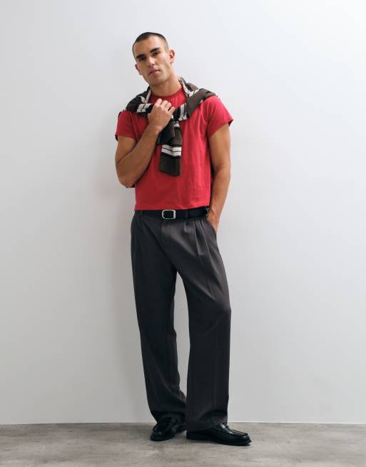 Reclaimed Vintage t-shirt court ample slim rouge, 3 de 5