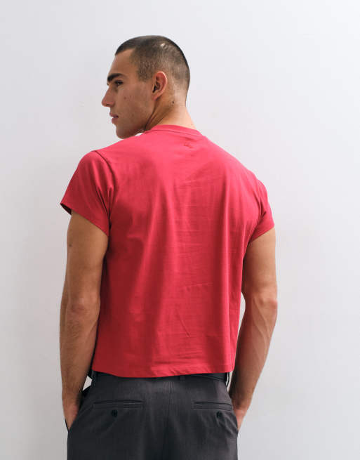 Reclaimed Vintage t-shirt court ample slim rouge, 5 de 5