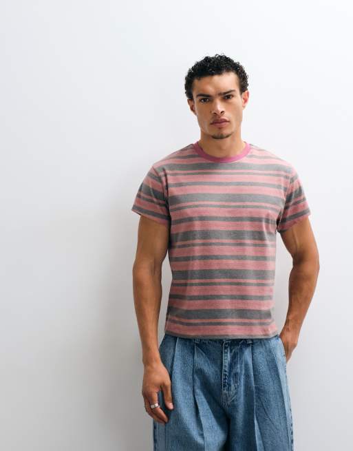 Reclaimed Vintage t-shirt med korta ärmar i röda ränder