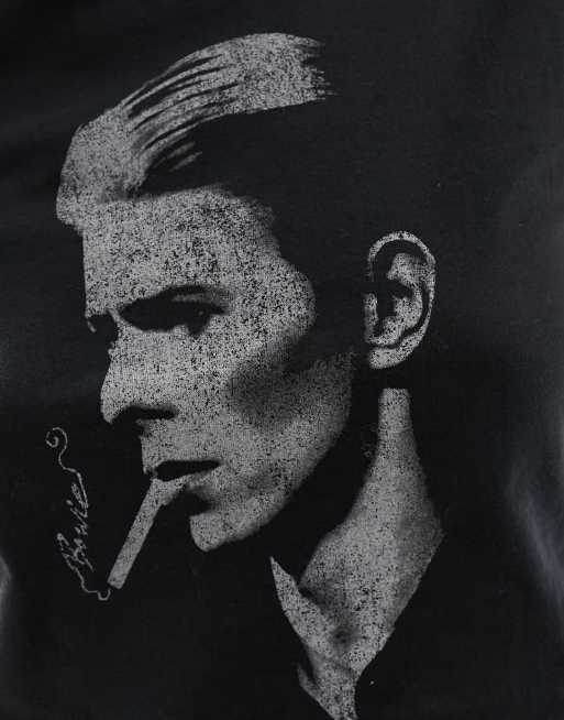 Reclaimed Vintage T-shirt mini nera con stampa 