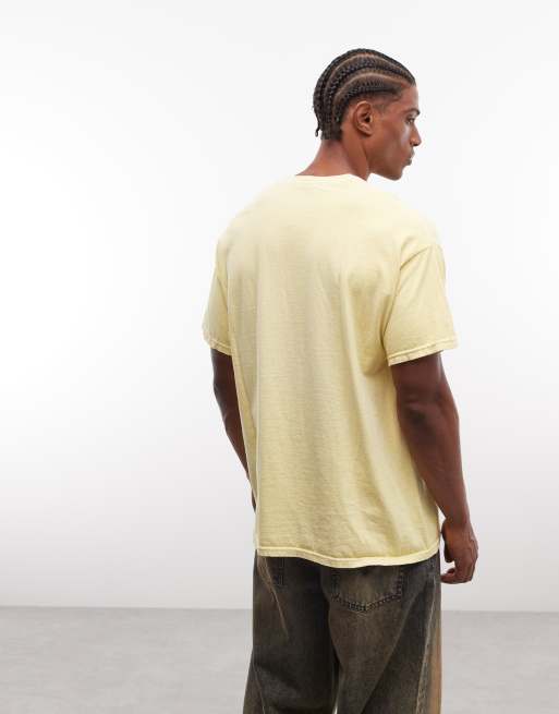 Reclaimed Vintage T-Shirt mit Slogan in Buttermilch, 4 von 4
