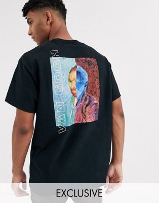 Reclaimed Vintage - T-shirt nera con stampa di Van Gogh | ASOS
