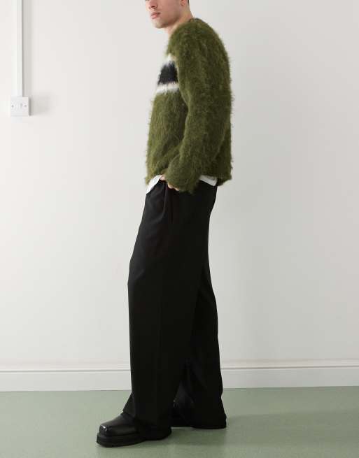 Reclaimed Vintage tailored pants in black 