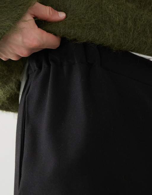 Reclaimed Vintage tailored pants in black 