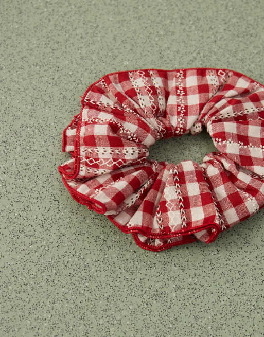 Reclaimed Vintage - Ternet rød og hvid scrunchie, 3 af 3