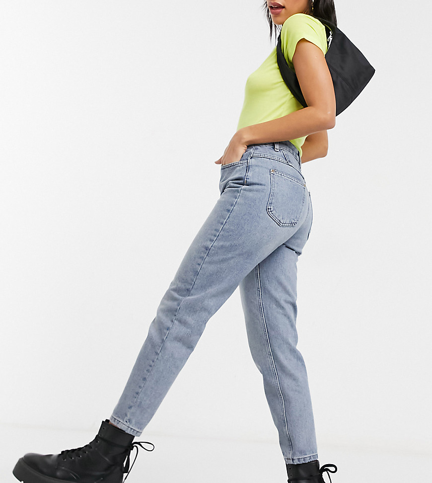 Reclaimed Vintage – The '89 – stentvättade slim jeans med avsmalnande ben-Blå