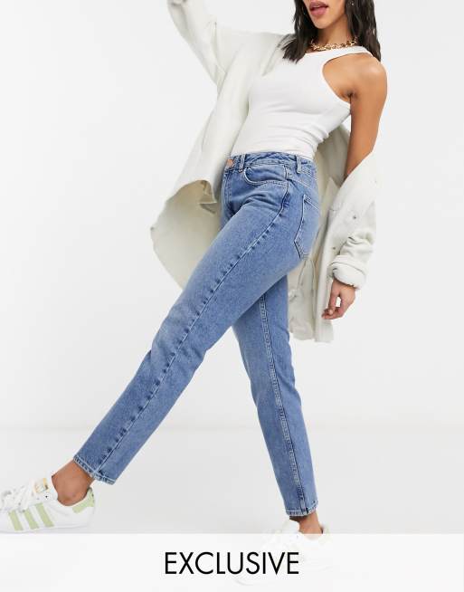 90s stone washed top jeans