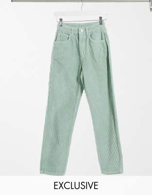 Sage green mom jeans clearance