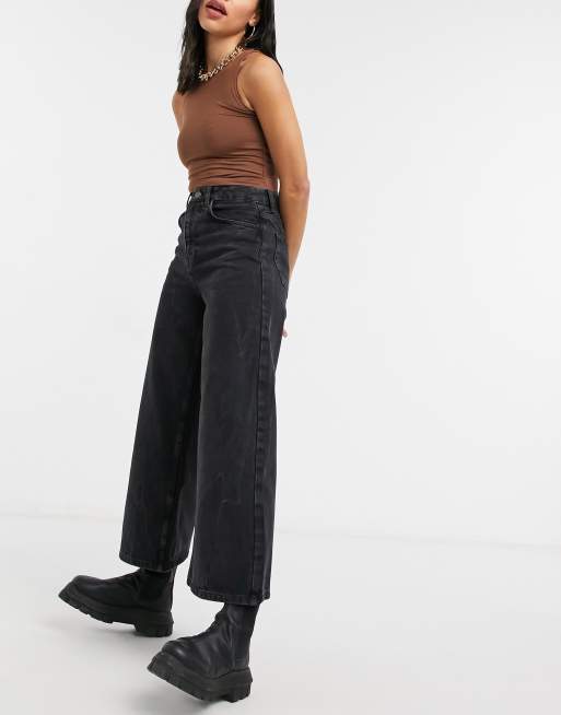 Reclaimed Vintage - The '93 - Jeans con fondo ampio nero slavato, 4 di 4