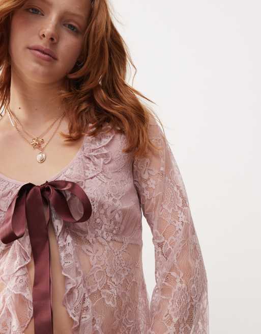 American Vintage Lace Blouse Steampunk Victorian Top In Gray Pretty Angel  Clothing American Vintage Lace Blouse In Gray Sliver [ALLS10549GY My Pretty  Angel Tops] - $49.00