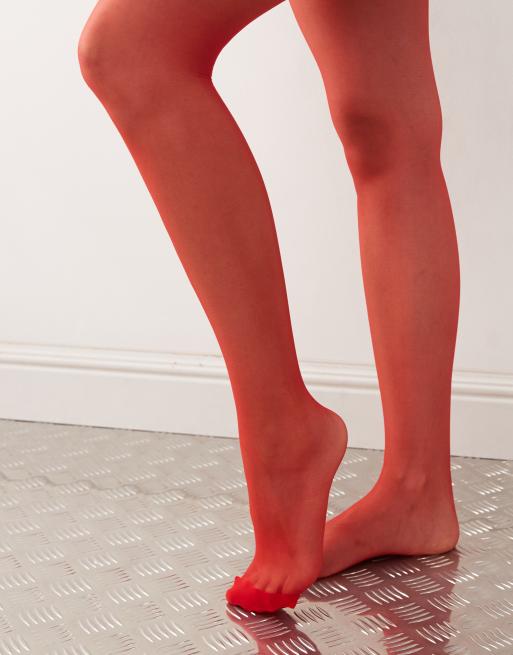 Reclaimed Vintage tights in red, 3 of 3