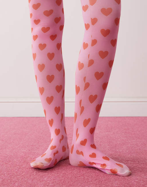 Red heart tights cheap