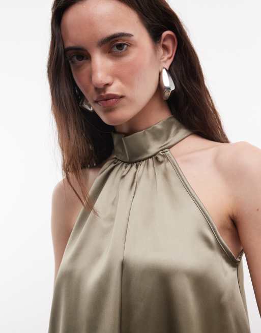 Reclaimed Vintage top halter dwuwarstwowy, 3 z 4