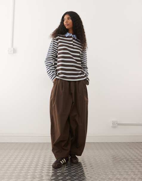 Reclaimed Vintage - Top stile polo a righe combinate - view 1