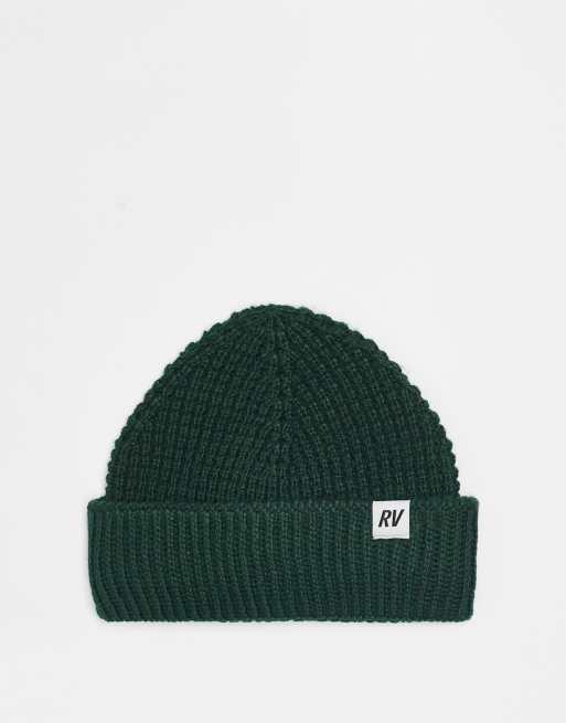 Reclaimed Vintage - Uniseks beanie met wafelstructuur in groen