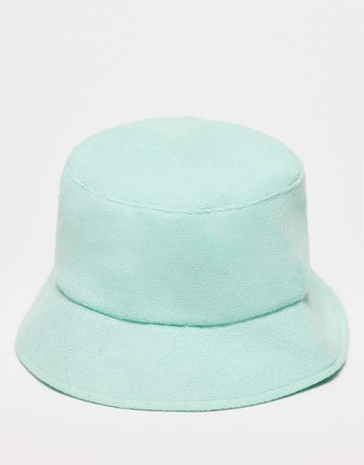 Reclaimed Vintage - Uniseks bucket hat van badstof in mintgroen