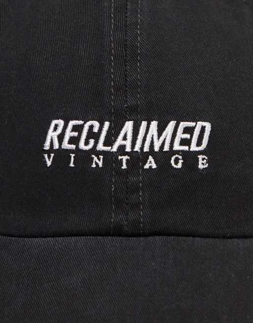 Reclaimed Vintage - Uniseks pet met logo in zwart, 3 van 4