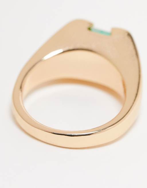 Reclaimed Vintage - Uniseks pinkring in goud, 2 van 4