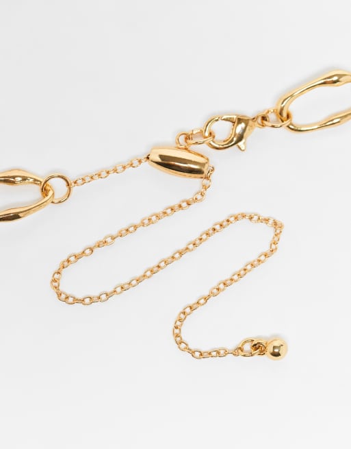 Reclaimed Vintage - Uniseks schakelketting in goud, 3 van 3