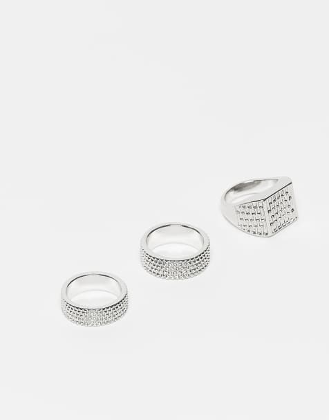 Reclaimed Vintage unisex 3 pack set in silver - view 1