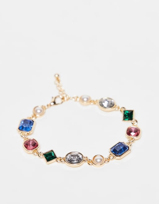 Reclaimed Vintage - Unisex - Armbånd med smykkesten